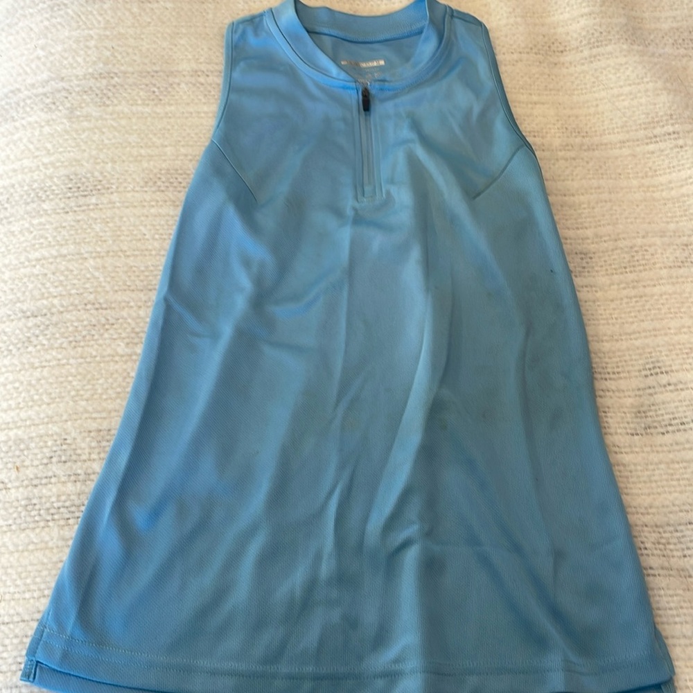 1/4 zip light blue, black, & gray racer back golf tank top bundle of 3